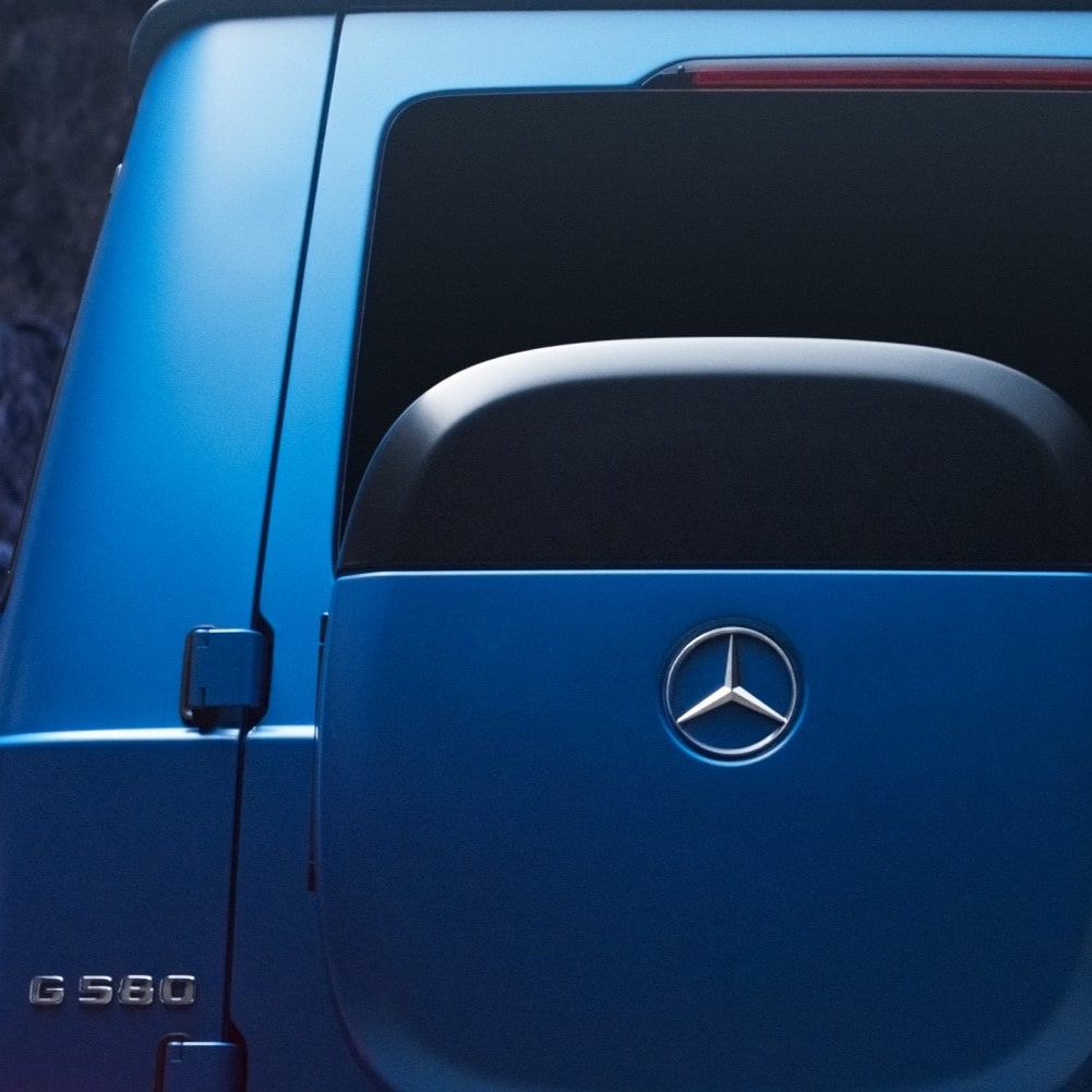 Mercedes-Benz G580 Designbox für Ladelbabel und Co.