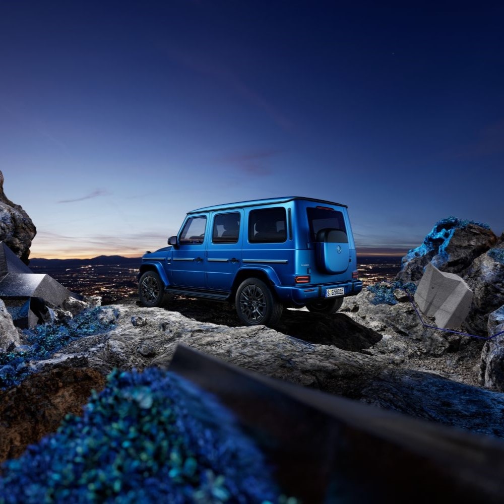 Mercedes-Benz G 580 Heckansicht mit Designbox