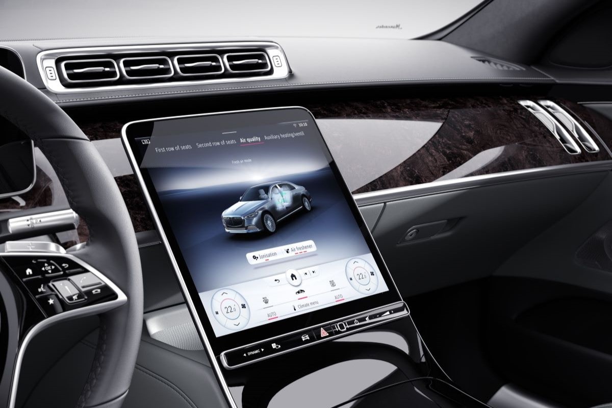 Mercedes-Benz Air Balance Control MBUX Display Ionisierung und Luftqualität